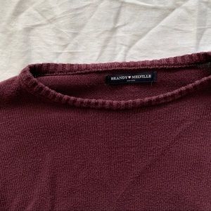 Brandy Melville Maroon Sweater